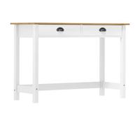 Leasha Table Console, Table d'Entrée Console Meuble Salon Couloir Hill avec 2 tiroirs 110x45x74 cm Pin Solide