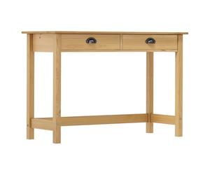 Leasha Table Console, Table d'Entrée Console Meuble Salon Couloir Hill Range avec 2 tiroirs 110x45x74 cm Pin Solide