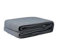Leasha Tapis d'auvent, Tapis de Sol pour Tente Camping Caravane Camping-Car Bleu et Gris 250x250 cm Polyéthylène