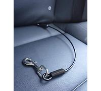 Leashboss Dog Car Seat Belt Restraint - No-Chew Heavy Duty Car Seatbelt for Pets - 5 Sizes - Coated Steel Rope to Prevent Chewing - Car Tie Out Cable for Dogs (26 in)
