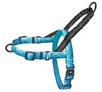 Leashboss Harnais réfléchissant pour Chien avec poignée élastique, Attache à l'arrière et à l'avant, Collection de Motifs (Motif Vagues, Grand)