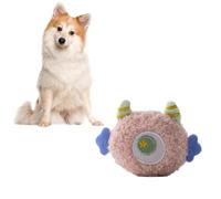 leasote Jouets couineurs pour chien, jouets à mâcher mignons pour chiens agressifs, jouets couineurs indestructibles pour chien, jouet à mâcher interactif à presser pour chien, rose