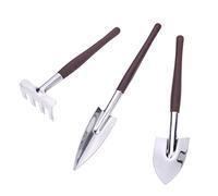 leasote Lot de 3 petites pelles de jardin en acier inoxydable pour enfants, mini truelles de plantation, outil de sol en vrac