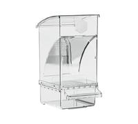 leasote Mangeoire à oiseaux transparente de grande capacité, résistante aux intempéries, à la poussière, facile à installer