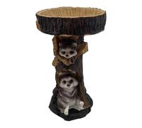 leasote Statues de jardin pour l'extérieur - Statue de chien en résine d'arbre féérique pour terrasse, cour, pelouse, décoration et mangeoire à oiseaux, sculpture d'animal magnifiquement conçue