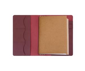 Leather A5 Notebook Cover - Multi-Functional Retro PU Diary Sleeve | Simple Elastic Cord Protection Sleeve Suitable For Journals, Travelers, Students, Homes, Offices, Schools, and On-the-Go