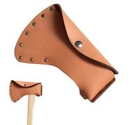 Leather Axe Holstēr - Cowhide Belt Holder | Hatchet Carrying Sheath | Cowhide Construction; Rivet-reinforced Design; Fits Axes, Hatchets, And Hammers For Outdoor Carry.