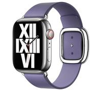 Leather Band Modern Buckle pour Apple Watch Series 1 á 9 / SE (38/40/41 mm) | Series 10 (42 mm) - Taille L - Wisteria