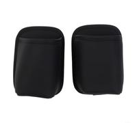 Leather Car Door Cup Holder 2-Pack Black Design