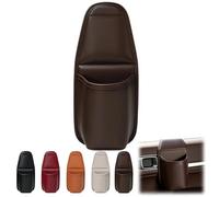 Leather Car Door Cup Holder, Wide-Mouth Auto Organizer for Drinks & Phone | Multi-Function Leather Storage Bag Drink Holder,Organizer de gobelet auto mince à adhésif pour berlines véhicules électriques