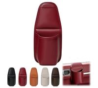 Leather Car Door Cup Holder, Wide-Mouth Auto Organizer for Drinks & Phone | Multi-Function Leather Storage Bag Drink Holder,Organizer de gobelet auto mince à adhésif pour berlines véhicules électriques