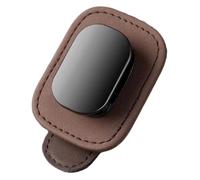 Leather Car Visor Glasses Clip - Sunglasses Holder Card Storage Mount | Compact 4x2x2 Inch | Car Visor Sunglasses Holder Interior PU | Leather Clip, for Automotive, SUV