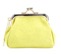 Leather Coin Pouch - Kiss Lock Jewelry Wallet, Change Bag Portable for Women Girls Ladies Wives Students Travelers Collectors Professionals Cash Cards Receipts Shopping and Traveling