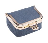 Leather Coin Purse - Coin Purse Pocket Size, for Women, Small Makeup Organizer Portable, Purses with Kiss Lock Closure, for Credit Card Keys, Headset, Lipstick, Cash Mini Clutch Pouch Travel