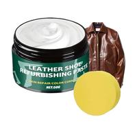 Leather Conditioner - 50 g avec éponge | Baume pour le soin du cuir, restaurateur du cuir, nettoyage de voiture | Pour sacs, bottes, vestes et canapés