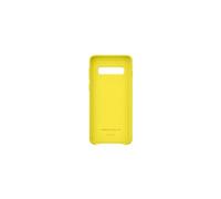Leather Cover EF-VG973 - Coque de protection pour téléphone portable - cuir - jaune - pour Galaxy S10, S10 (Unlocked), S10 Enterprise Edition