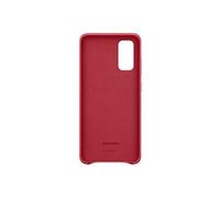 Leather Cover EF-VG980 - Coque de protection pour téléphone portable - aluminium, cuir - rouge - pour Galaxy S20, S20 5G
