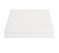 Leather Craft Punching Pad DIY Handcraft Cushioning Effect Leather Cutting Board Punch Mat White Plastic Material 5.9x7.9in 2 Pieces for Leather Tools DIY Creations