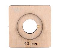 Leather Cutting Die 45mm Round | Alloy Steel Punch & Stamp Form for DIY Crafting | Leather Punch Tool for Leather/Cardboard/Rubber | Birch Backing Board, Neat Perimeter Cuts