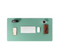 Leather Desk Pad Protector Mouse Pad Office Desk Mat Waterproof Non-Slip PU Leather Computer Desk Pad Pour Bureau(Green,90x43 cm)