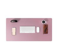 Leather Desk Pad Protector Mouse Pad Office Desk Mat Waterproof Non-Slip PU Leather Computer Desk Pad Pour Le Bureau,La Maison(Purple,60x35 cm)