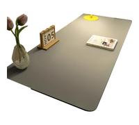Leather Desk Pad, PVC Table Mat for Office & Home, Waterproof Anti-Slip Blotter, Multi-Size Laptop Writing(Gray,50 * 160cm)