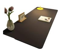 Leather Desk Pad, PVC Table Mat for Office & Home, Waterproof Anti-Slip Blotter, Multi-Size Laptop Writing(Black,50 * 100cm)