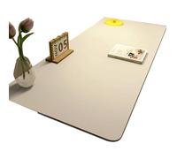 Leather Desk Pad, PVC Table Mat for Office & Home, Waterproof Anti-Slip Blotter, Multi-Size Laptop Writing(White,50 * 160cm)