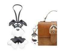 Leather Dog Bag Charm, Dog Shape Pendant for Bag, Cute Puppy Keychain, Pu Leather Backpack Bag Purse Pendant, Stylish Accessory for Women and Girls, 2.95x4.13 Inches