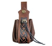 Leather Drawstring Pouch, Retro Coin Purse, Small PU Leather Pouch, Coin Bag with Drawstring, Vintage Belt Pouch, Cosplay Leather Pouch, PU Leather Coin Purse, Drawstring Pouch for Coins