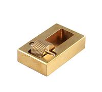 Leather Edge Dye Roller Brass Heavy Duty Top Edge Oil Applicator Tool For Belts Straps DIY Craft Projects With Extra Roller Adjustable Regulator 40x25x10mm