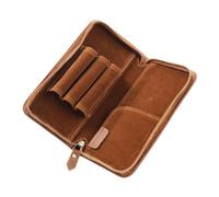 Leather Fountain Pen | Case Vintage Stationery Storage Purse with 3 Slots | Fountain Pen Storage for Travel Home Workplace School Study Artist Drawing Journaling Sketching