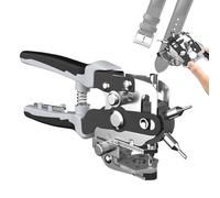 Leather Hole Punch, 360 Degree Rotary Puncher Tool, Belt Hole Maker, Heavy-Duty Steel Pliers, Precision Punching, Ideal for Handmade Crafts, Studio, Household Use, 8.66 Inches