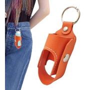 Leather Inhaler Case - 3.8x3.8x9cm Inhaler Holder Keychain | Rugged, Compact Carry Case For Travel, School, Work, Camping, Home, Business Trips, Fits Purse, Backpack