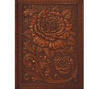 Leather-Inspired Roses Sketchbook: Premium Blank Drawing Book for Sketching, Illustration, Tattoo Design, Doodling, and Creative Practice