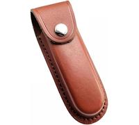 Leather Knife Case,Knife Sheath Case,Hunting Knife Sheath,Pocket Knife Sheath With Belt Buckle Press Closure For Folding Pocket Knife (Without Knife),Brown,Knife Case