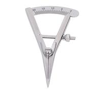 Leather Marking Gauge, Mini Stainless Steel Pitch Gauge DIY Leather Craft Tool Adjustable Spacing Compass for Woodworking Metalwork Engineering (Screw Lock)