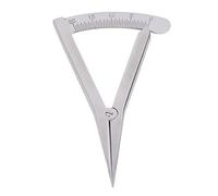 Leather Marking Gauge, Mini Stainless Steel Pitch Gauge DIY Leather Craft Tool Adjustable Spacing Compass for Woodworking Metalwork Engineering (Self Locking)