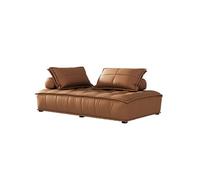 Leather Modular Sectional Sofa, Free-Combine Deep Seat Couch, Oversized Lounge with Detachable Pillows for Modern Living Room