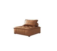 Leather Modular Sectional Sofa, Free-Combine Deep Seat Couch, Oversized Lounge with Detachable Pillows for Modern Living Room