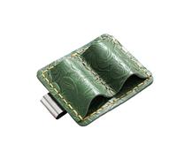Leather Pen Clip Holder Double With Clip Notebook Pencil For Book Journal Planner Clipboard Planner Sleeve
