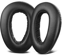 Leather Protein Foam Cushion Pads for Sennheiser PXC480, PXC550, PXC 550-II, MB660 UC, MB 660 MC, Earpads with Sound Insulation Foam