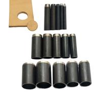 Leather Punch Set - Lot de 15 trous creux - Kit de poinçonnage robuste | Chrome Vanadium Steel Construction, Cobbler Tailor Crafting Equipment, Costume Shoe Bag Creation, Precise Upholstery