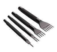 Leather Punch Tool, Belt Hole Puncher for Leather, Professional Working Hand Tool Kit, 1/2/4/6 Prong Lacing Stitching Punch for Leather Craft, Durable Leather Working Tool for Projects, leathe