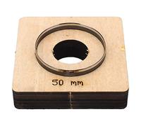 Leather Punching Die 50mm | Round Shape Cutting Die for Leather/Plastic/Cardboard | Alloy Steel Punch Tool with Wood Handle | Fast Cutting Tool for DIY Crafting