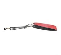 Leather Saxophone Neck Strap Adjustable Soft PU(Red) | Soft PU leather, elastic rubber core, reduces neck pressure, fits all sax types, metal hook
