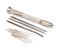 Leather Sewing Awl Needle with Copper Handle,Sewing Awl Hand Stitcher Shoe Repair Tool Kit, Leather Craft Needle Kit Shoe Repair Tool with 12 Needles