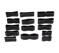 Leather Shape Punch Set 15 Pieces High Carbon Steel Crafting Tool for Leather Fabric Clay Rubber Plastic Punching and Cutting DIY Projects
