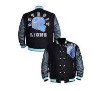 Leather Verse Venom Detroit Beverly Hillscop Veste bomber en laine noire et grise Tom Hardy Baseball Varsity pour homme, Noir et gris Style 1, M
