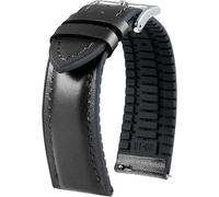 Leather Watch Straps Quick Release 12-22 Mm Hybrid Silicone Lined Sweating Smart Watch Strap Leather Smart Watch Strap Men Women 6 Colours Gold/Silver/Black,Leather Rubber,No Gemstone